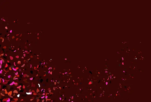 Rouge Clair Motif Vectoriel Jaune Avec Des Formes Chaotiques Illustration — Image vectorielle