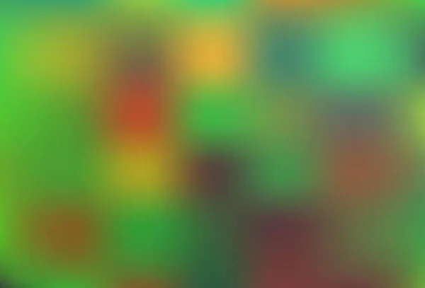 Hellgrüner Gelber Vektor Glänzend Abstrakter Hintergrund Eine Vage Abstrakte Illustration — Stockvektor