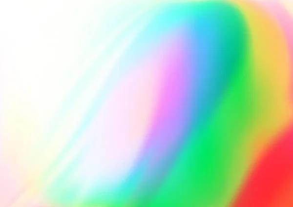 Luz Multicolor Modelo Vetor Arco Íris Com Formas Bolhas — Vetor de Stock