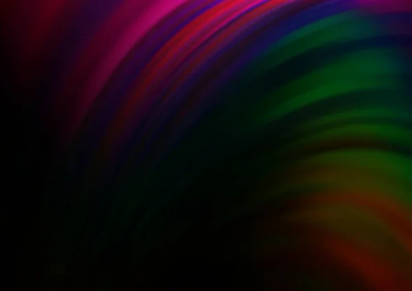 Σκούρο Πολύχρωμο Φόντο Διάνυσμα Ουράνιο Τόξο Σχήματα Λαμπτήρων — Διανυσματικό Αρχείο