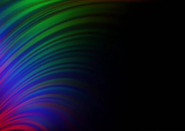 Σκούρο Πολύχρωμο Rainbow Διανυσματικό Υπόβαθρο Υγρά Σχήματα — Διανυσματικό Αρχείο