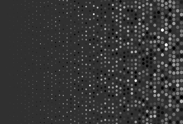 Dunkelschwarzer Vektorhintergrund Mit Blasen Glitzernde Abstrakte Illustration Mit Verschwommenen Regentropfen — Stockvektor