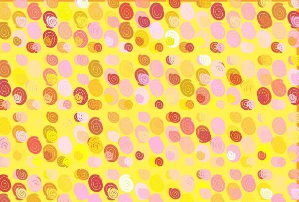 Светло Розовый Желтый Векторный Фон Лапшой Творческая Геометрическая Иллюстрация Мраморном — стоковый вектор