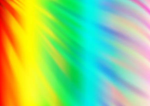 Lumière Multicolore Arc Ciel Vecteur Fond Avec Des Rubans Courbés — Image vectorielle