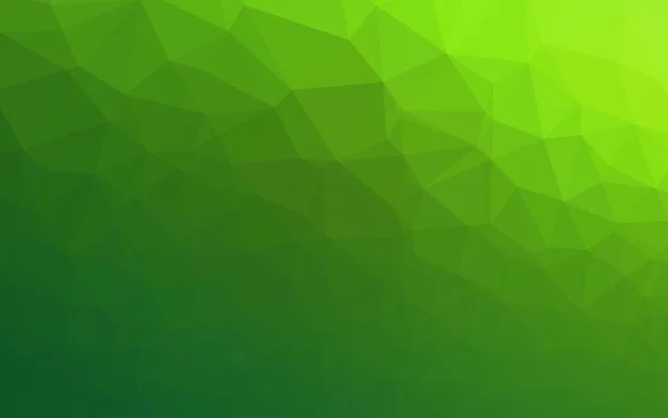 Vetor Verde Claro Textura Triangular Embaçada — Vetor de Stock