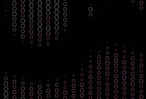 Tmavě Růžový Vektorový Kryt Sadou Šestiúhelníků Design Abstraktním Stylu Šestiúhelníky — Stockový vektor