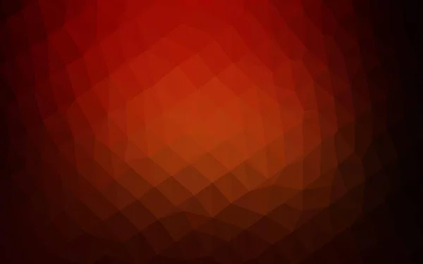 Rojo Oscuro Vector Amarillo Patrón Mosaico Abstracto — Archivo Imágenes Vectoriales