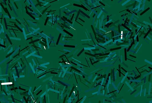 Agencement Vectoriel Bleu Foncé Vert Avec Lignes Plates Illustration Abstraite — Image vectorielle