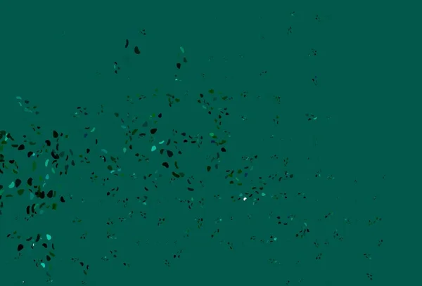 浅蓝色 绿色矢量模板与孟菲斯形状 现代抽象的图解与彩色的随机形式 壁纸精美的设计 — 图库矢量图片