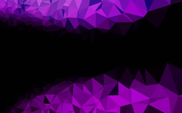 Dark Purple Vector Blurry Triangle Pattern — Stock Vector