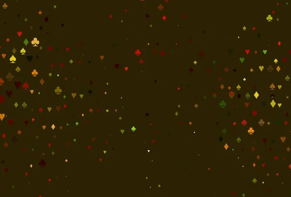 Світло Зелений Червоний Векторний Макет Елементами Карт Розмитий Декоративний Дизайн — стоковий вектор