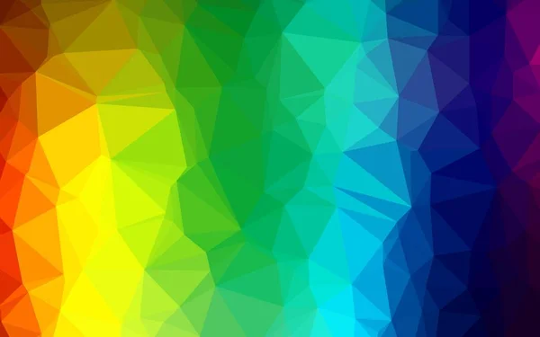 Multicolor Luz Vector Del Arco Iris Diseño Poli Baja — Vector de stock