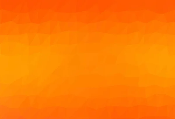 Light Orange Vektor Abstraktes Mosaikmuster Bunte Abstrakte Illustration Mit Farbverlauf — Stockvektor