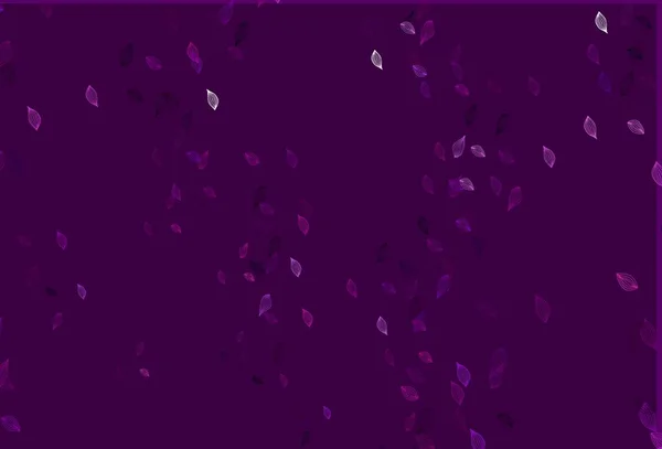 Light Purple Vektor Doodle Cover Gekritzelte Illustration Von Blättern Origami — Stockvektor