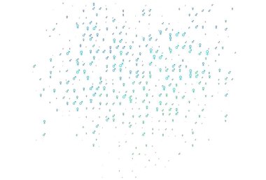 Açık mavi, içinde erkek ve kadın sembolleri olan yeşil vektör şablonu. Modern soyut illüstrasyon, gradyan erkek, kadın işaretleri. Randevu siteleri için temel tasarım.