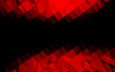 Açık Kırmızı vektör üçgeni mozaik örtüsü.