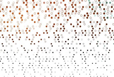 Küreli hafif turuncu vektör deseni. Doğa tarzında bulanık halkaları olan güzel renkli çizimler. Suyun deseni, yağmur damlaları.