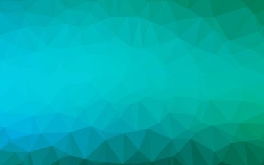 Açık mavi, yeşil vektör üçgen şablon.