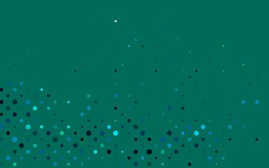 Açık Mavi, noktalı yeşil vektör arkaplanı.