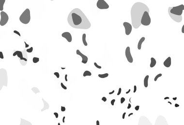 Açık gümüş, kaotik şekilli gri vektör deseni. Renkli rastgele şekillerle modern soyut illüstrasyon. Web siteniz için basit tasarım.