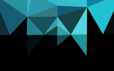 Işık Mavisi vektörü üçgen desen parlıyor.