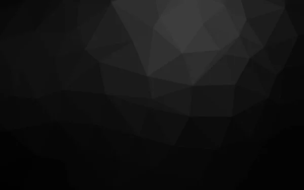 Dark Silver Gray Vector Abstract Polygonal Layout — Stock Vector