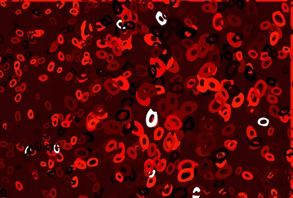 Patrón Vectorial Rojo Oscuro Con Esferas Burbujas Borrosas Sobre Fondo — Archivo Imágenes Vectoriales