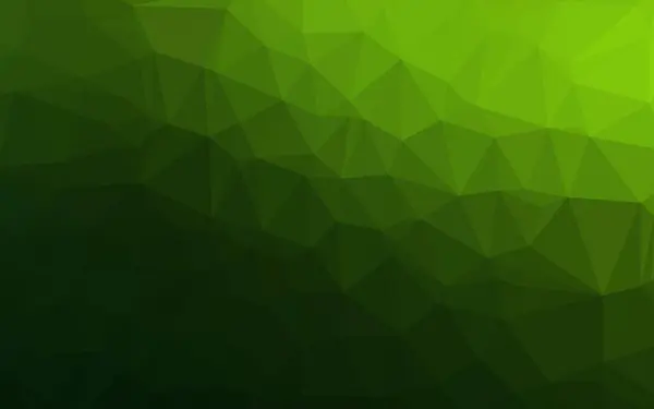 Luz Verde Vector Brillante Patrón Triangular — Vector de stock