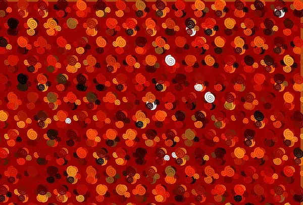 Modèle Vectoriel Rouge Clair Jaune Avec Des Formes Lave Illustration — Image vectorielle