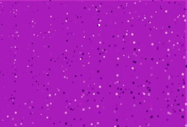 Textura Vectorial Púrpura Claro Estilo Polivinílico Con Círculos Cubos Ilustración — Vector de stock