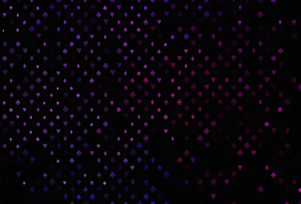 Темно Рожеве Синє Векторне Компонування Елементами Карт Барвистий Градієнт Знаками — стоковий вектор