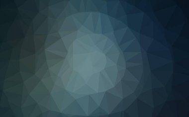 Koyu mavi vektör bulanık üçgen deseni.