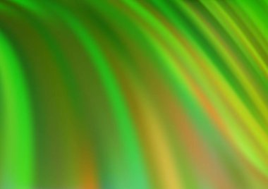 Bükülmüş çizgileri olan Açık Yeşil vektör şablonu.