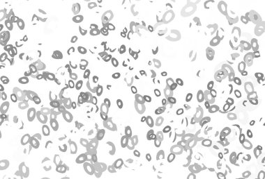 Açık gümüş, baloncuklu gri vektör arkaplan. Renkli su damlaları olan modern soyut çizimler. Posterler, afişler için tasarım.