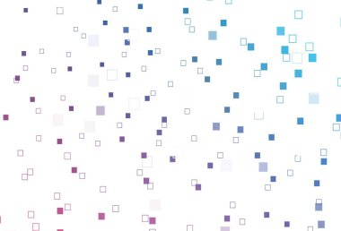 Açık mavi, dikdörtgenli kırmızı vektör düzeni, kareler. Renkli dikdörtgenleri olan bir resim. Cep telefonları için arka plan.