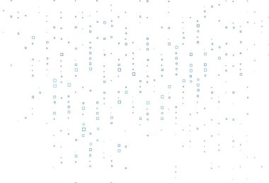 Açık mavi, dikdörtgenli yeşil vektör arkaplan. Renkli dikdörtgenlerle modern soyut çizimler. İş broşürleri, broşürler için desen.