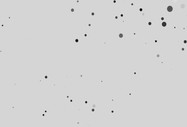 Light Silver, Gray vector texture with disks. Glitter abstract illustration with blurred drops of rain. Completely new template for your brand book.