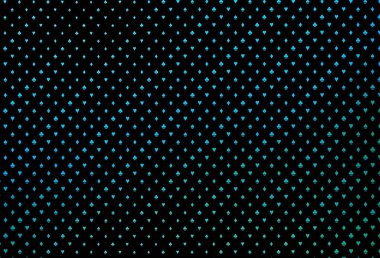 Dark blue, green vector cover with symbols of gamble. Colored illustration with hearts, spades, clubs, diamonds. Pattern for booklets, leaflets of gambling houses.