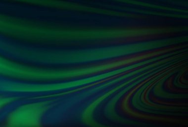 Dark Green vector pattern with bubble shapes. Creative geometric illustration in marble style with gradient. Textured wave pattern for backgrounds.