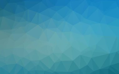 Açık BLUE vektör üçgeni mozaik şablonu.