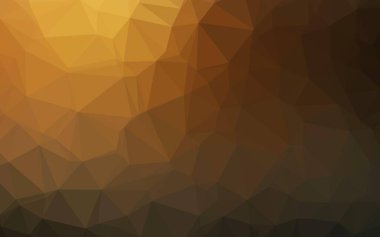 Dark Yellow, Orange vector low poly texture.