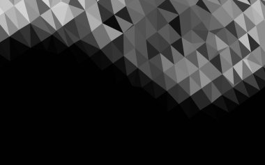 Açık Gümüş, gri vektör soyut mozaik desen.