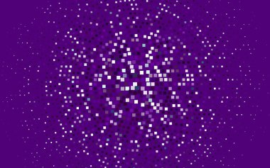 Kristalleri, dikdörtgenleri olan hafif Mor vektör şablonu.