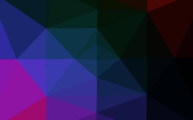 Koyu Çokrenkli, Gökkuşağı vektörü çokgen arkaplan.