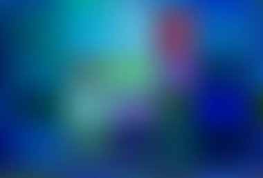 Işık Mavisi vektörü soyut parlak şablonu bulanıklaştırdı. Bokeh tarzında tamamen yeni bir renk çizimi. İşiniz için yepyeni bir tasarım..