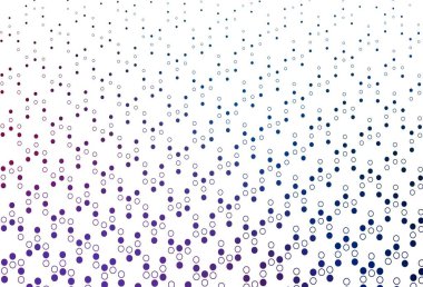 Açık mavi, daireli kırmızı vektör şablonu. Parlak renkli soyut çemberlerin olduğu bir resim. Suyun deseni, yağmur damlaları.