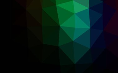 Koyu Çokrenkli, Gökkuşağı vektörü düşük polyester kapaklı.