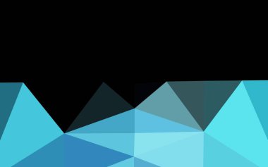 Açık BLUE vektör çokgen arkaplan.