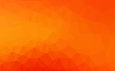 Açık Turuncu vektör üçgen şablonu.