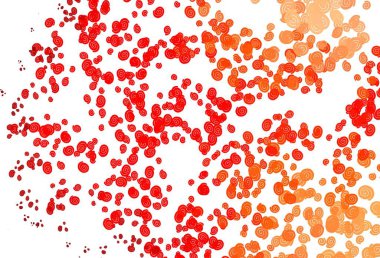 Bükülmüş çizgileri olan açık kırmızı vektör şablonu. Çağdaş gradyan soyut çizgileri olan çizimler. Cep telefonu geçmişinin şablonu.